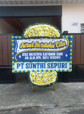 Papan Bunga Duka di Hirit